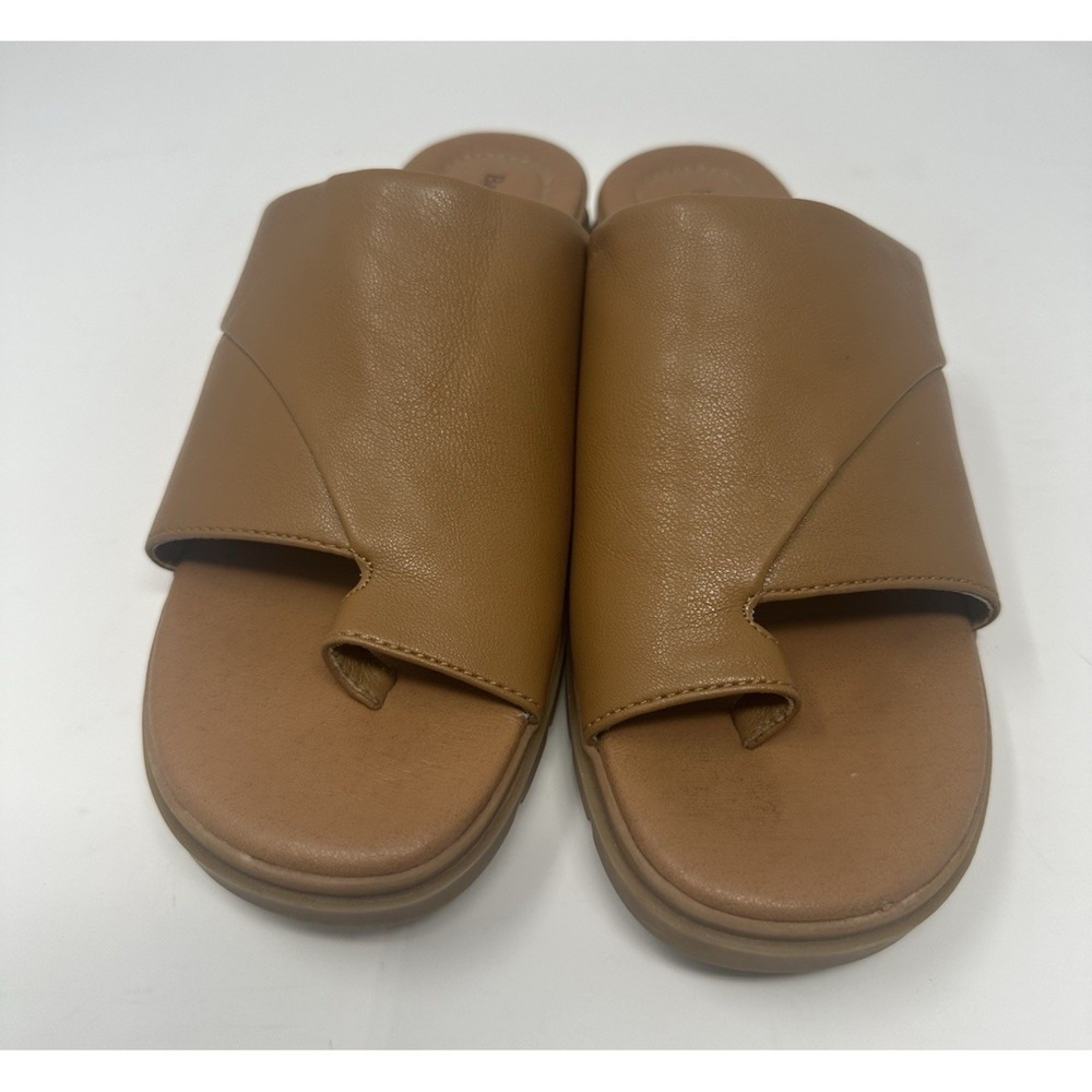 Beartraps Ravin Rumi Thong Toe Ring Sandals Women's Size 8M Tan Faux Leather EUC - Picture 4 of 5